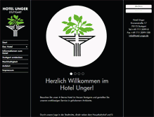 Tablet Screenshot of hotel-unger.de